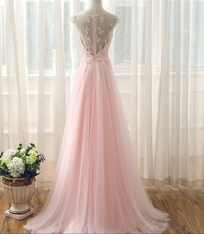 Pink Long Lace Evening Dresses ,party Women Evening Gowns Dresses on Luulla