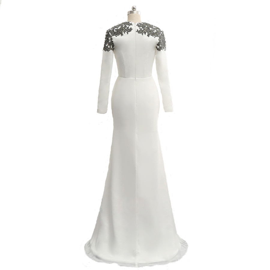 The Sexy Dress Appliques Festa V-neck Long-sleeve Formal Wedding Party ...
