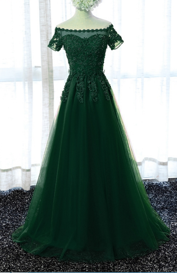 The Outdoor Wedding Dress Long Dress Green Evening Dress on Luulla