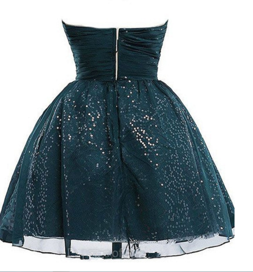 Sequinned Embellished Ruched Sweetheart Short Homecoming Dress On Luulla