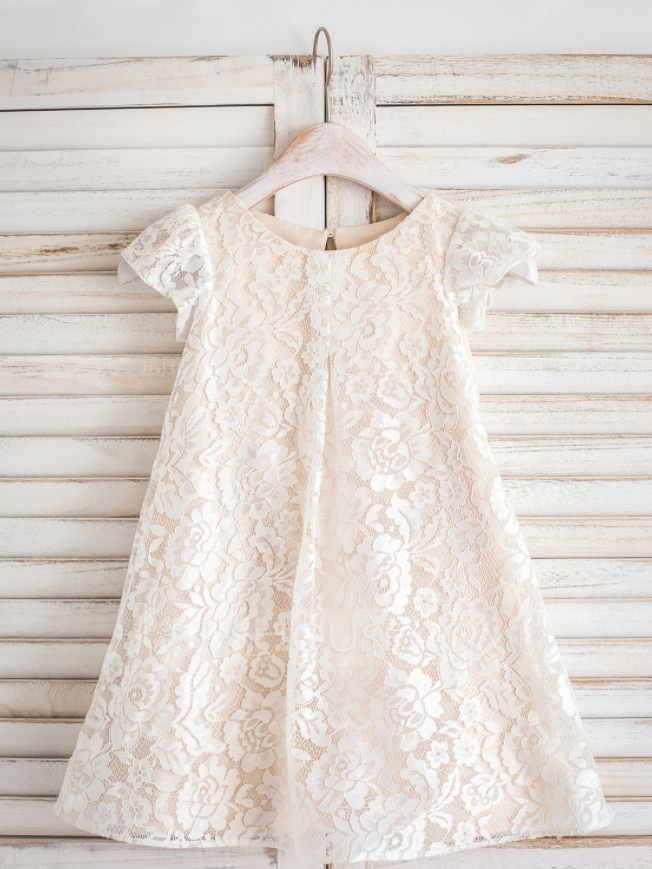Ivory Lace Flower Girl Dress on Luulla