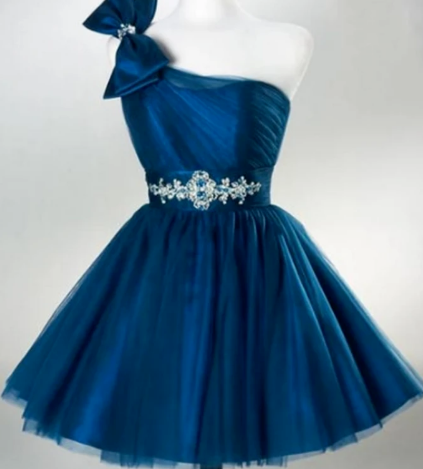 Short Prom Dress,mini Skirt Evening Dress,one Shoulder Homecoming Dress ...