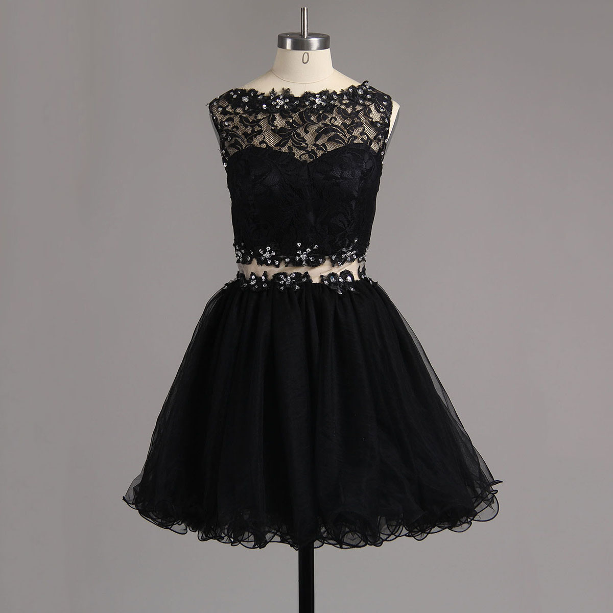 Sexy See Through Lace V Neck Short Cheap Homecoming Dresses Online, CM571