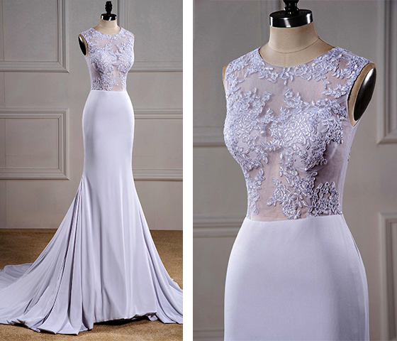 white floor length gowns